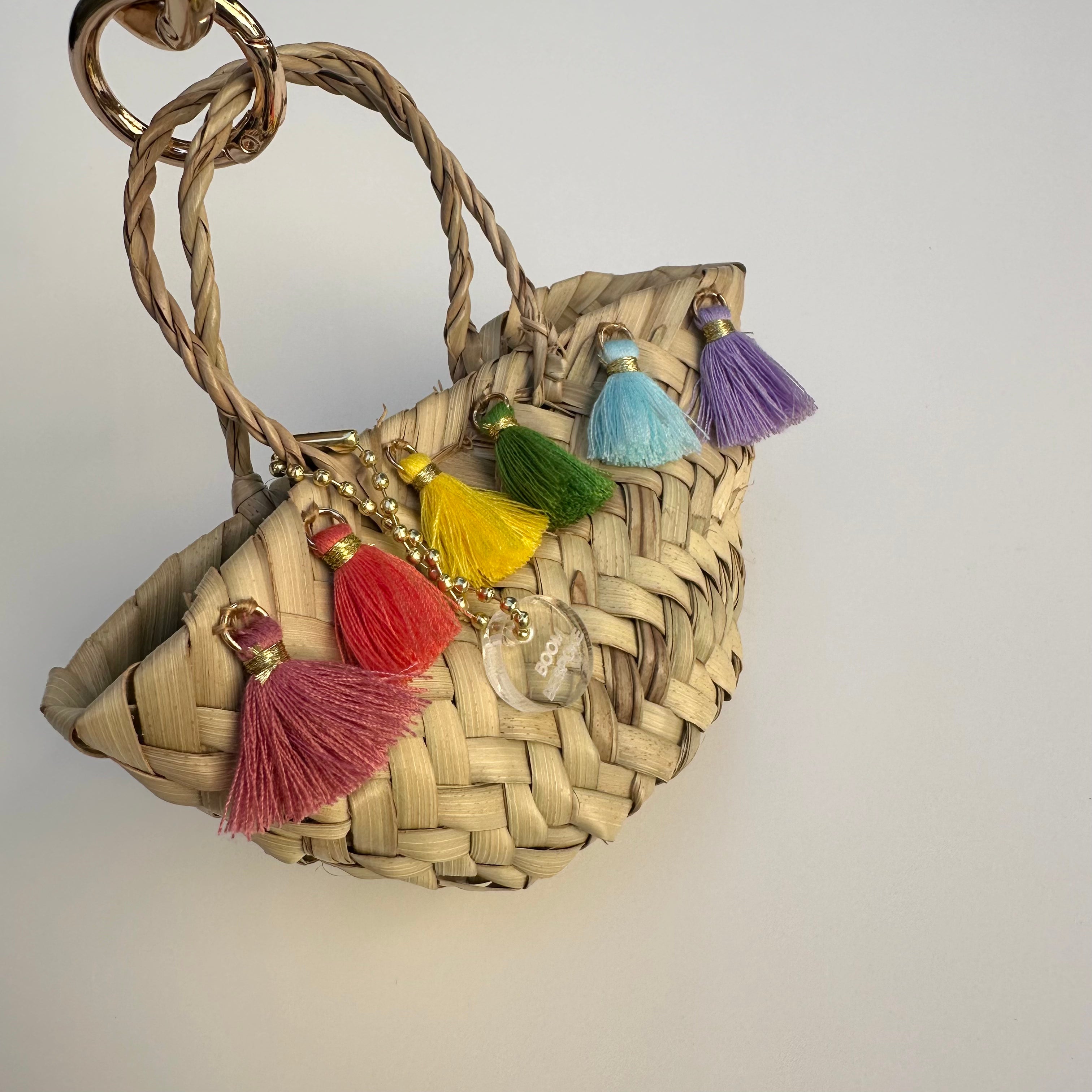 ‘PASTEL BOOMBOW’ BASKET BOOM BESPOKE BAG CHARM