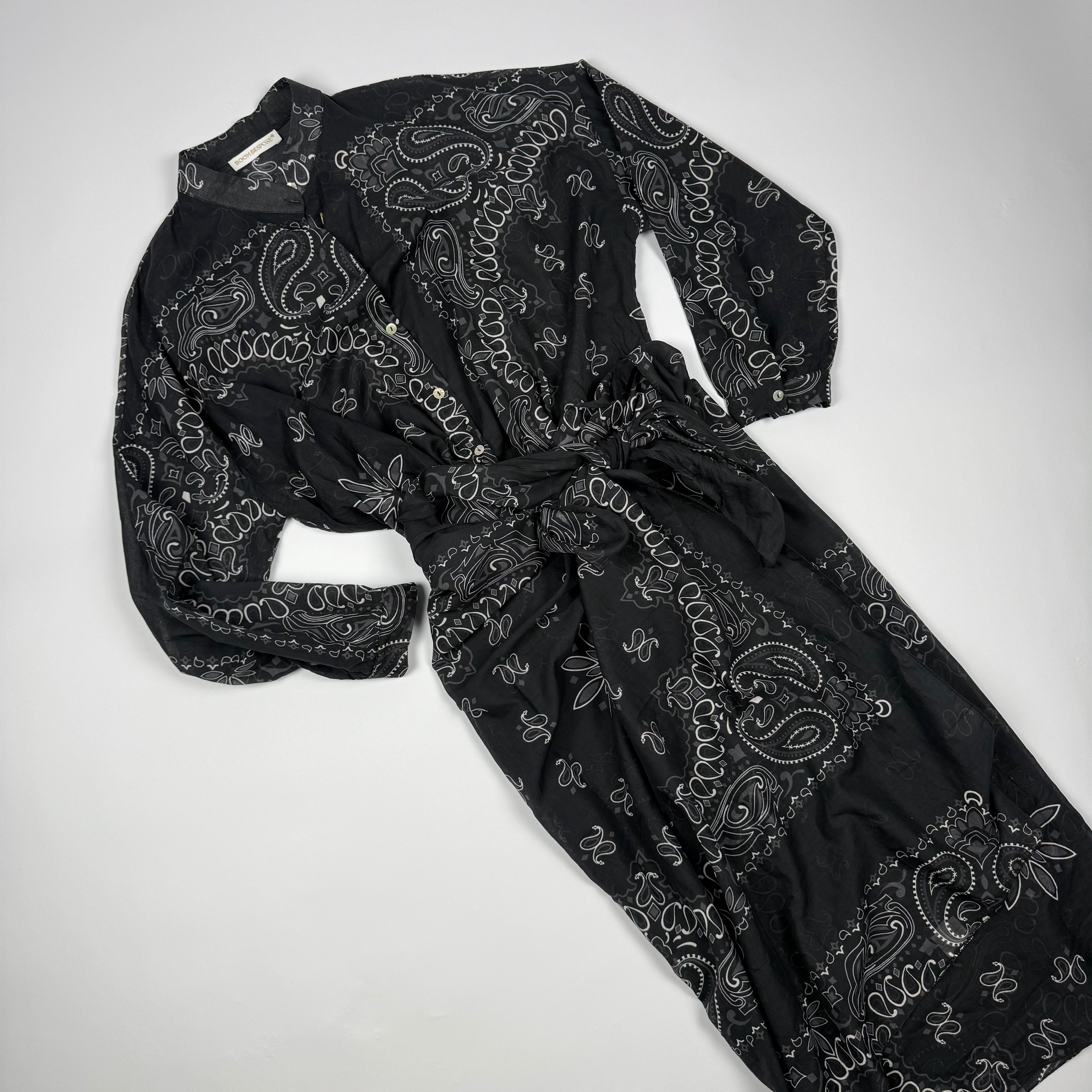 'CAFÈ NOIR' BLACK BANDANA MULTIWAY COTTON SET