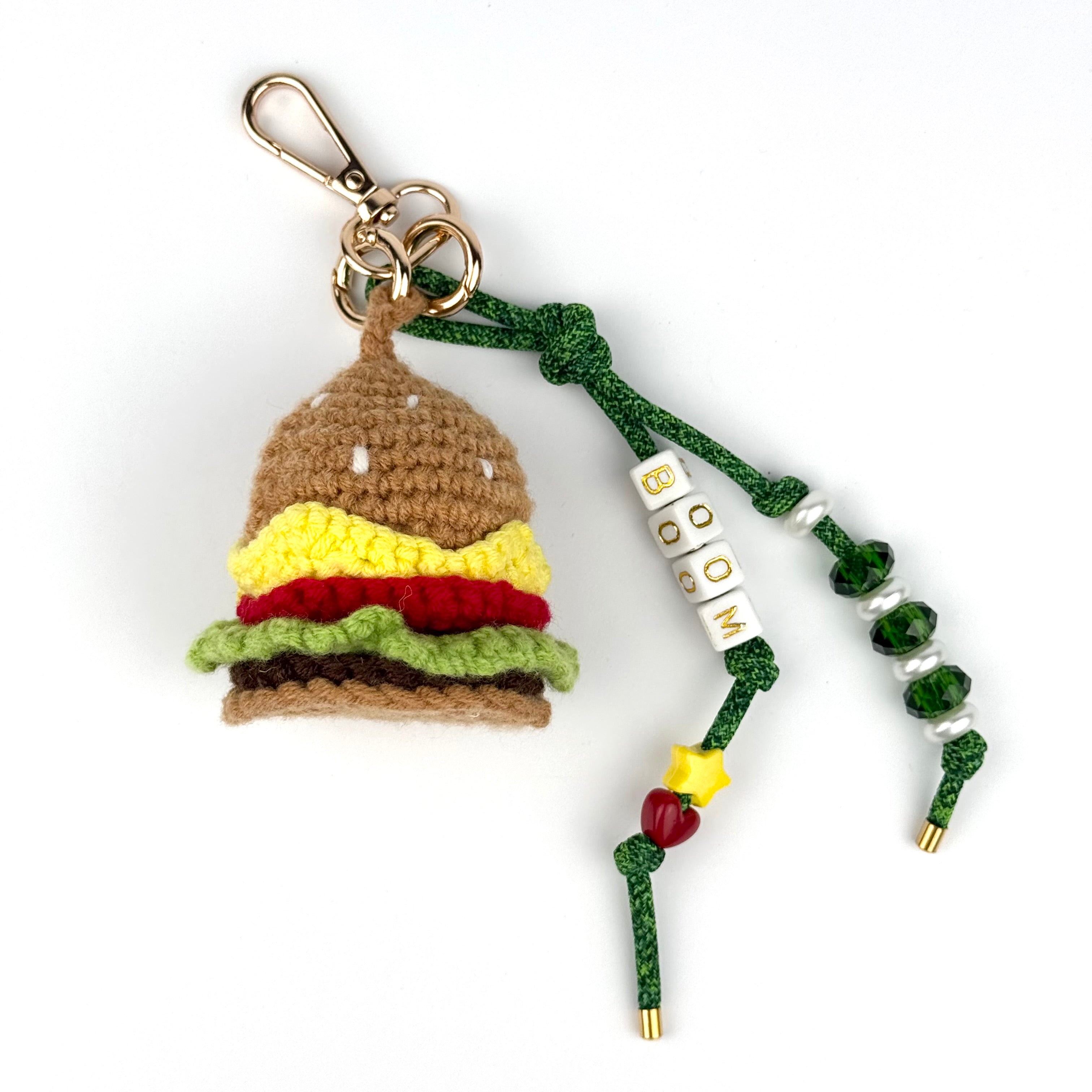 THE BURGER BOOM BESPOKE BAG CHARM