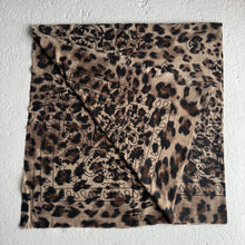 Load image into Gallery viewer, ‘TAUPE LEOPARD’ LARGE BANDANA SCARF
