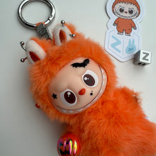 Load image into Gallery viewer, ‘PUMPKIN’ ‘Z’ PIN FOR LOVE (MINI) BOOM BESPOKE LABUBU
