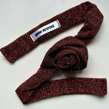 Load image into Gallery viewer, BRONZE GLITTER ROSE CHOKER BY BOOM BESPOKE
