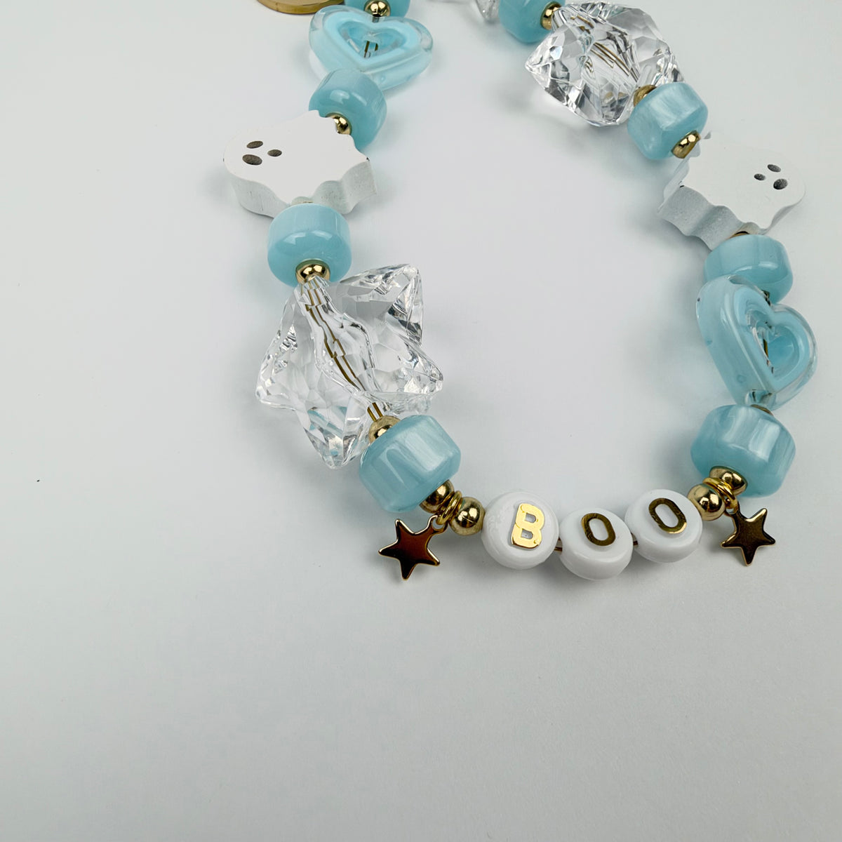 ‘BOO BLUE’ GHOST PHONE BEADS BY BOOM BESPOKE