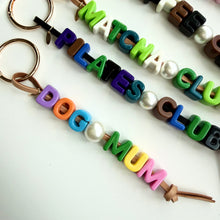 Load image into Gallery viewer, CHUNKY LEATHER BEADED BAG CHARM BY BOOM BESPOKE
