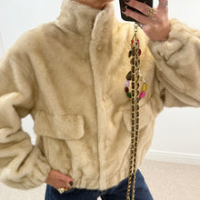 Load image into Gallery viewer, ‘POLAR BEAR’ FAUX FUR BOMBER JACKET
