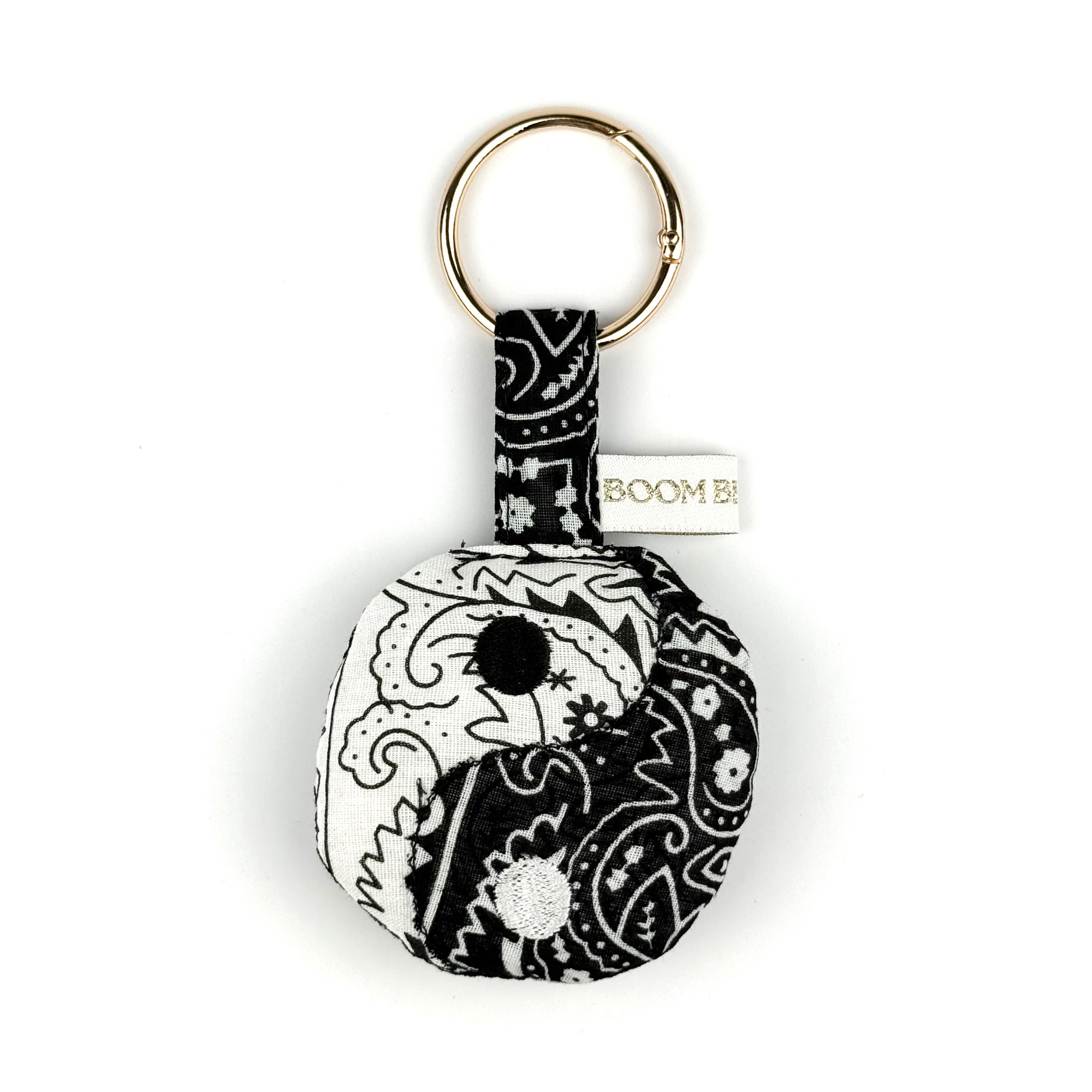 ‘OPPOSITES ATTRACT’ BOOM PUFFY BANDANA YIN YANG BAG CHARM