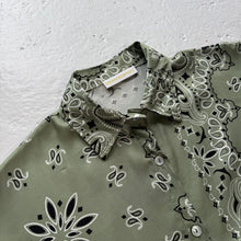 Load image into Gallery viewer, ‘CACTUS’ GREEN BANDANA SILK SHIRT CO-ORD
