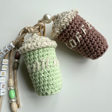 Load image into Gallery viewer, ‘COFFEE OR MATCHA’ CROCHET COFFEE &amp; MATCHA BOOM BESPOKE BAG CHARM
