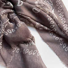 Load image into Gallery viewer, ‘COFFEE’ BROWN THE MULTIWAY SQUARE BANDANA SCARF

