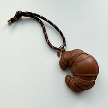 Load image into Gallery viewer, ‘CROISSANT’ LEATHER BAG CHARM BY BOOM BESPOKE
