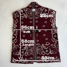 Load image into Gallery viewer, PREORDER ‘WINE’ BANDANA KNIT GILET WITH POCKETS
