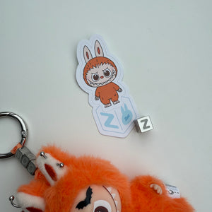 ‘PUMPKIN’ ‘Z’ PIN FOR LOVE (MINI) BOOM BESPOKE LABUBU