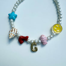 Load image into Gallery viewer, ´SUNNY SMILES’ FAUX PEARL CHARM NECKLACE BY BOOM BESPOKE
