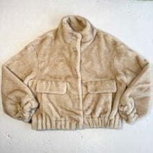 Load image into Gallery viewer, ‘POLAR BEAR’ FAUX FUR BOMBER JACKET
