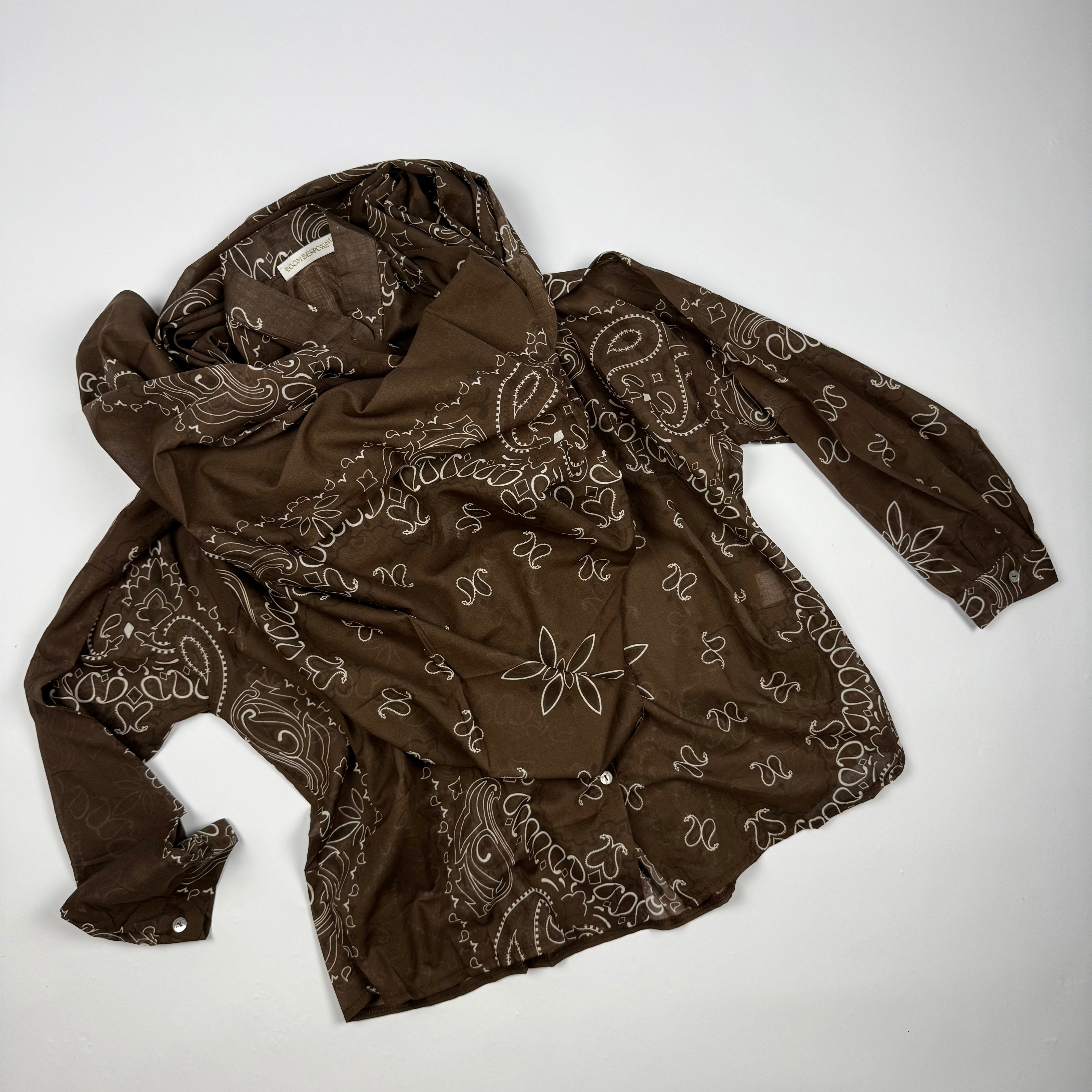 'ESPRESSO' BROWN BANDANA MULTIWAY COTTON SET