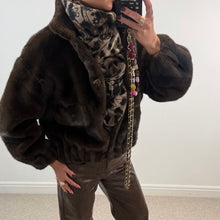Load image into Gallery viewer, ‘BEAR’ FAUX FUR BOMBER JACKET
