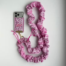 Load image into Gallery viewer, PINK BANDANA ADJUSTABLE CROSSBODY PHONE STRAP
