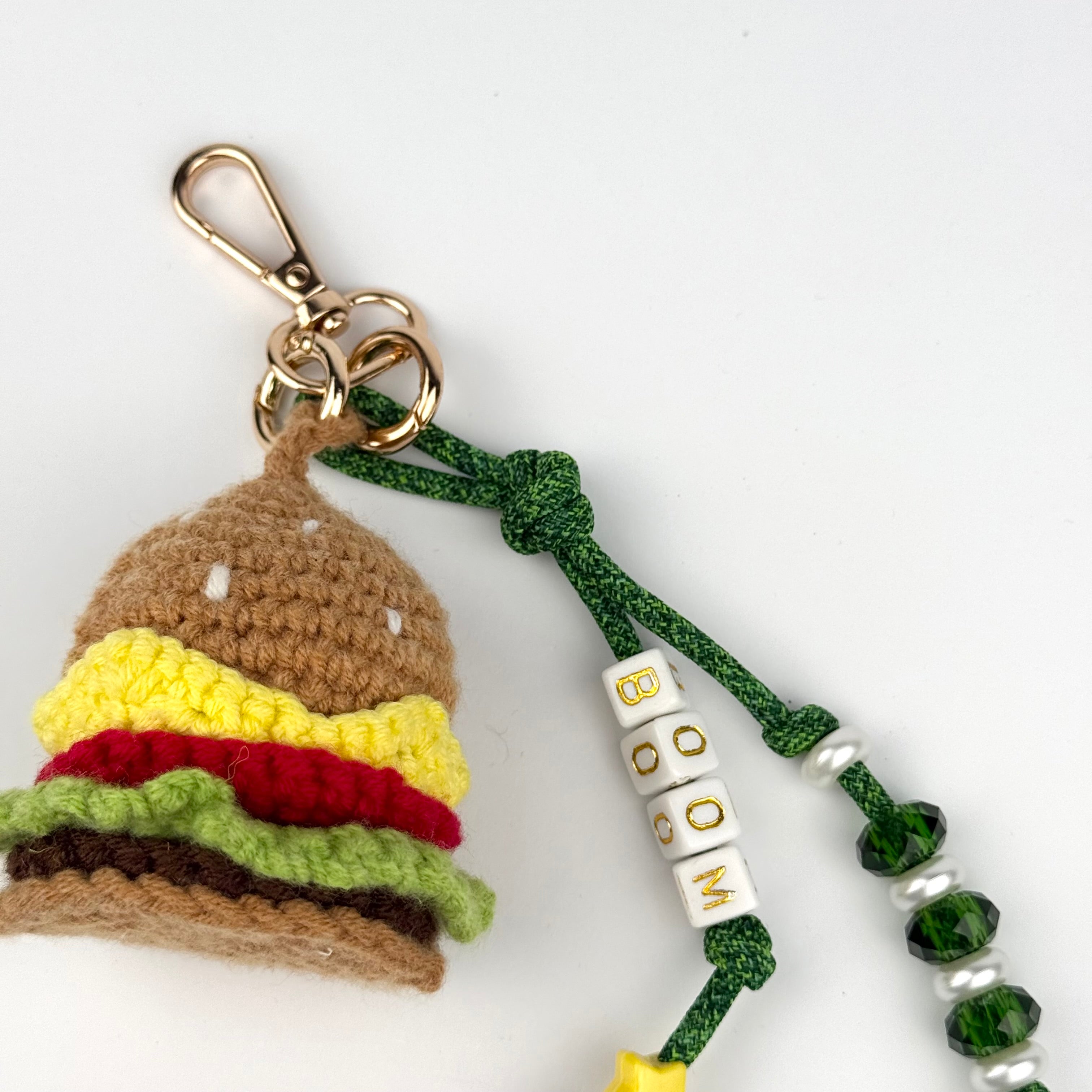 THE BURGER BOOM BESPOKE BAG CHARM