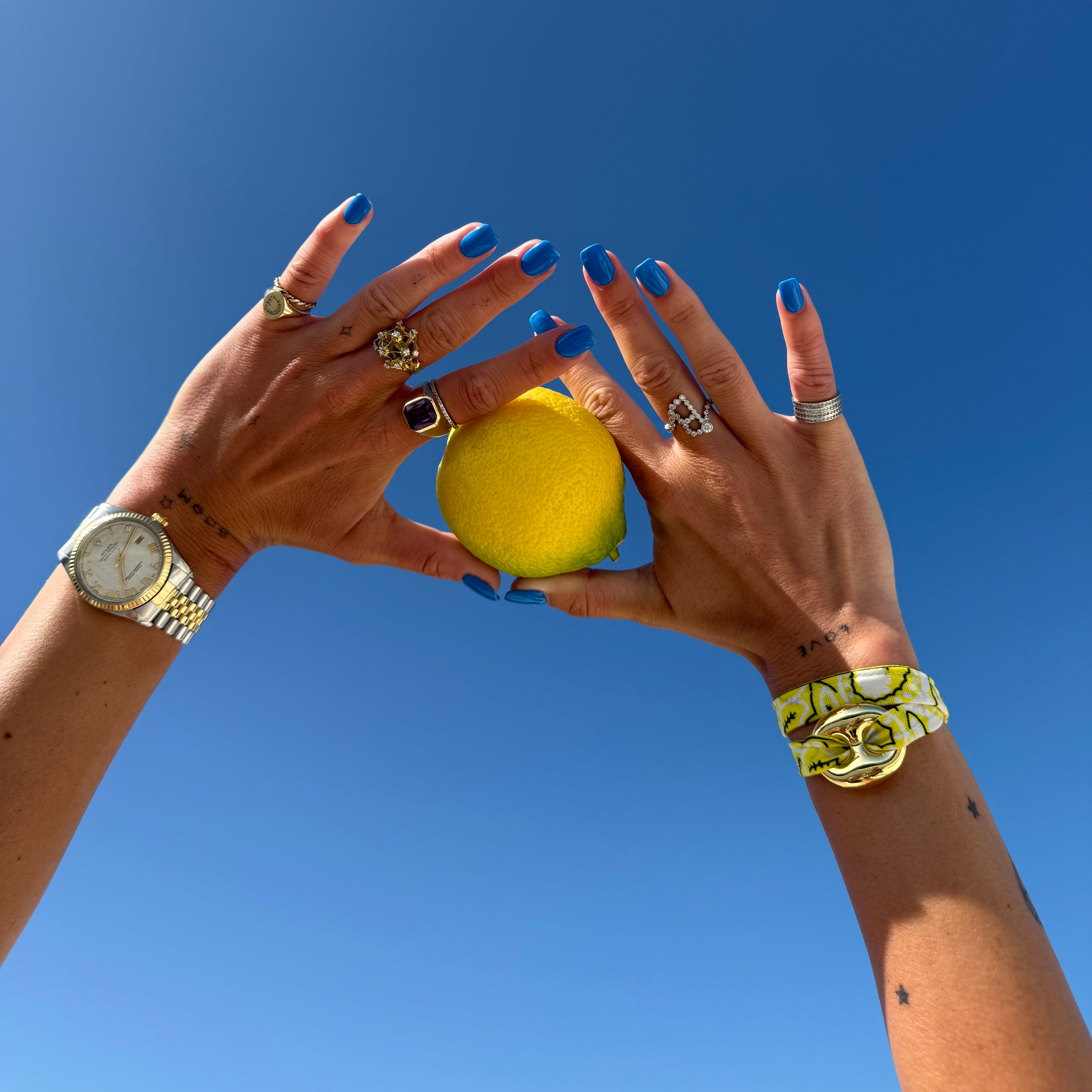 ‘LEMON’ YELLOW BANDANA WRAP BRACELET BY BOOM BESPOKE