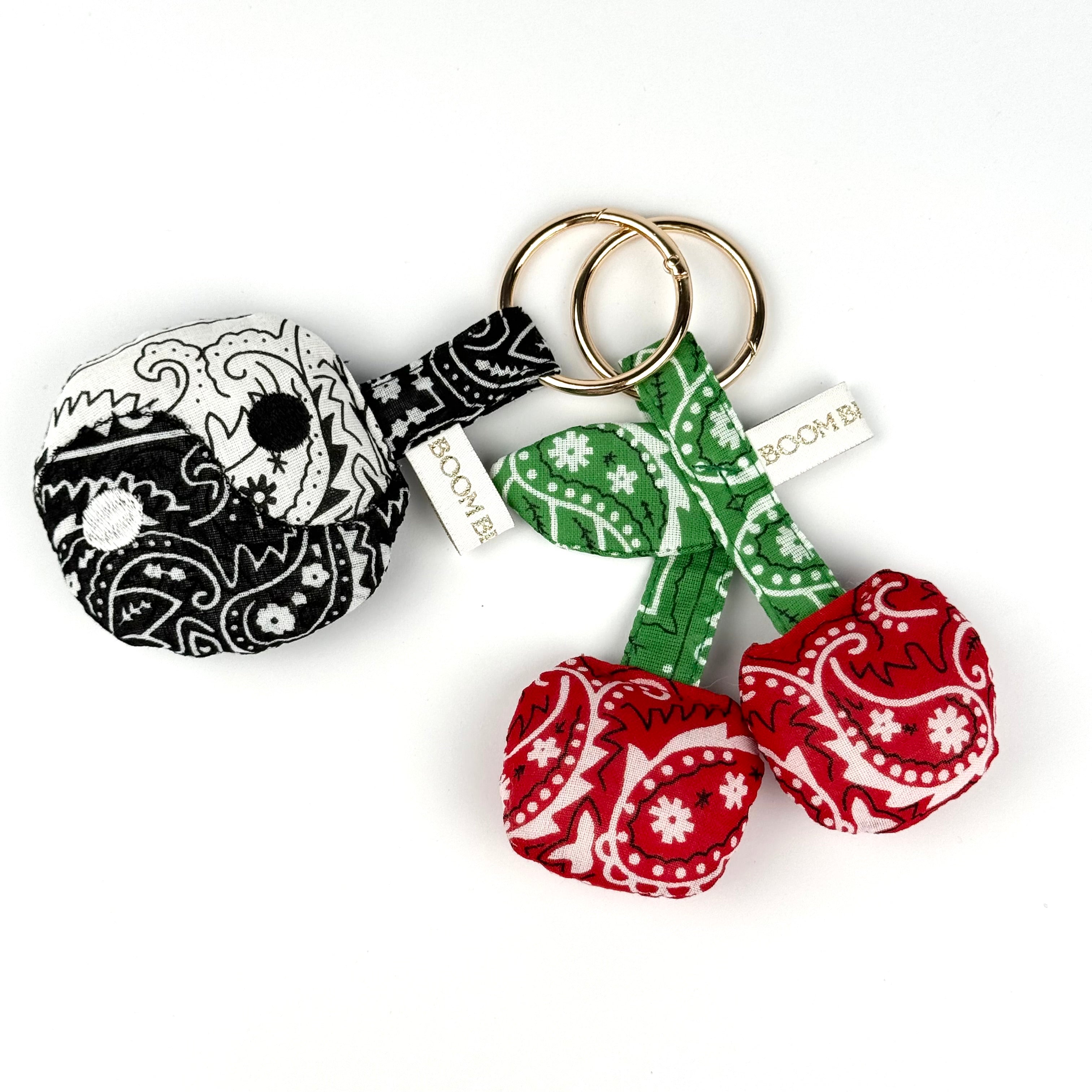 ‘OPPOSITES ATTRACT’ BOOM PUFFY BANDANA YIN YANG BAG CHARM