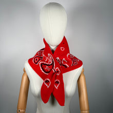 Load image into Gallery viewer, PREORDER ‘HEART’ BANDANA KNIT TRIANGLE SCARF
