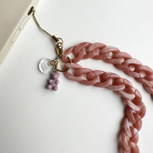 Load image into Gallery viewer, ‘BLUSH’  BOOM BESPOKE PHONE CHAIN CHARM
