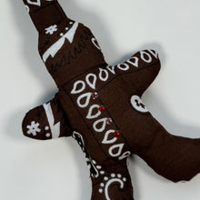 Load image into Gallery viewer, ‘GINGERBREAD MAN’ PUFFY BOOM BANDANA BAG CHARM
