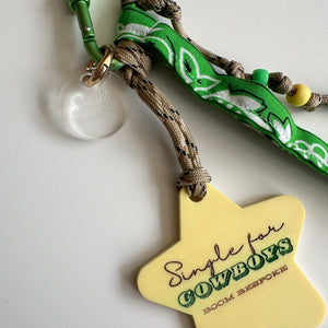 ‘SINGLE FOR COWBOYS’ BOOM BESPOKE BAG CHARM