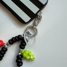 Load image into Gallery viewer, BLACK ‘CRYBABY’ PHONE BEADS BY BOOM BESPOKE
