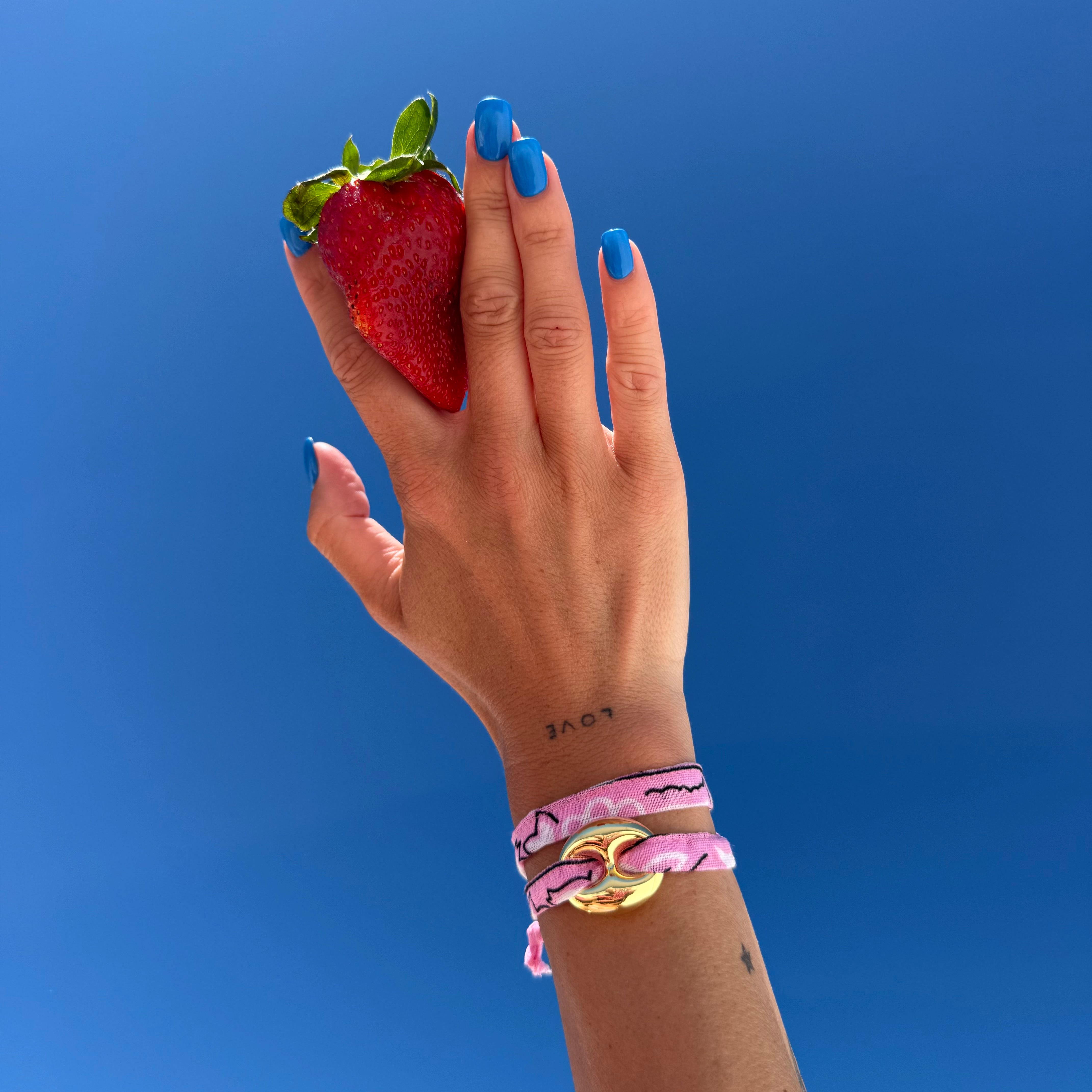‘GRAPEFRUIT’ PINK BANDANA WRAP BRACELET BY BOOM BESPOKE