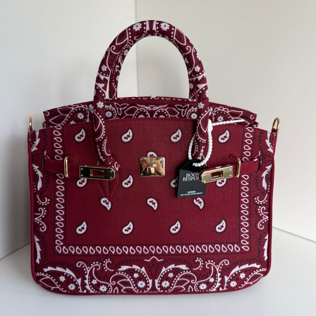 ‘MERLOT’ BANDANA BAG BY BOOM BESPOKE
