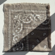 Load image into Gallery viewer, ‘TEA’ TAUPE THE MULTIWAY SQUARE BANDANA SCARF
