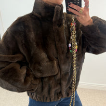 Load image into Gallery viewer, ‘BEAR’ FAUX FUR BOMBER JACKET
