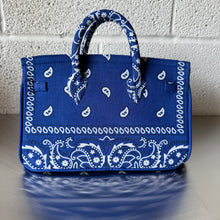 Load image into Gallery viewer, ‘PETROL’ SMALL BANDANA BAG BY BOOM BESPOKE
