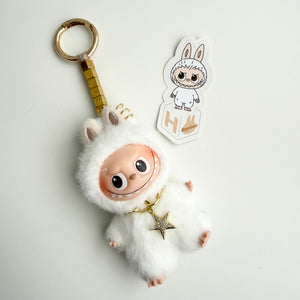 ‘CUSTOM TEXT’ ‘H’ PIN FOR LOVE (MINI) BOOM BESPOKE LABUBU NEUTRAL PACK