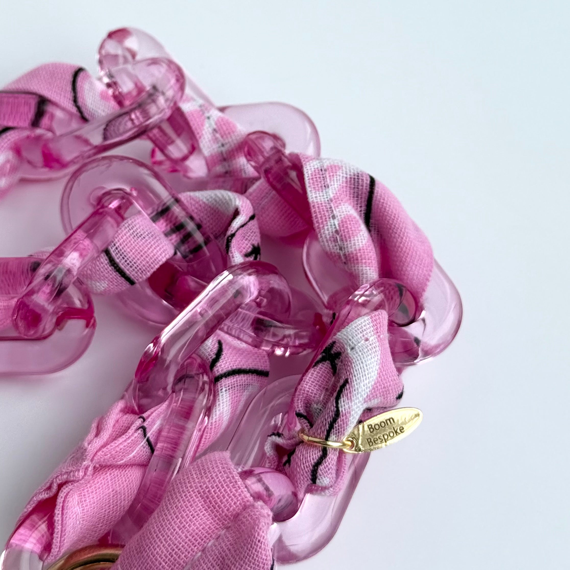 PINK BANDANA JELLY PHONE CHAIN