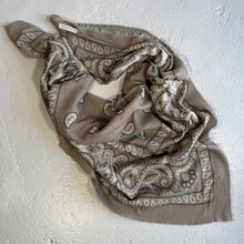 Load image into Gallery viewer, ‘TEA’ TAUPE FINE KNIT BANDANA SCARF
