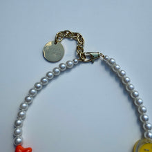 Load image into Gallery viewer, ´SUNNY SMILES’ FAUX PEARL CHARM NECKLACE BY BOOM BESPOKE
