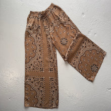 Load image into Gallery viewer, ‘ICED LATTE’  TAN BANDANA SILK TROUSERS CO-ORD
