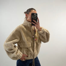Load image into Gallery viewer, ‘POLAR BEAR’ FAUX FUR BOMBER JACKET
