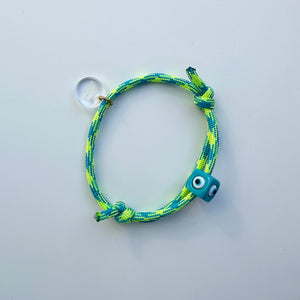 BLUE EYE BEAD ROPE BRACELET
