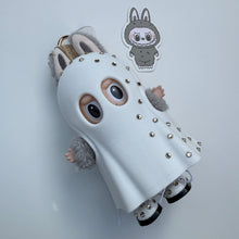 Load image into Gallery viewer, ‘SWAROVSKI GHOST’ SESAME BEAN BOOM BESPOKE LABUBU

