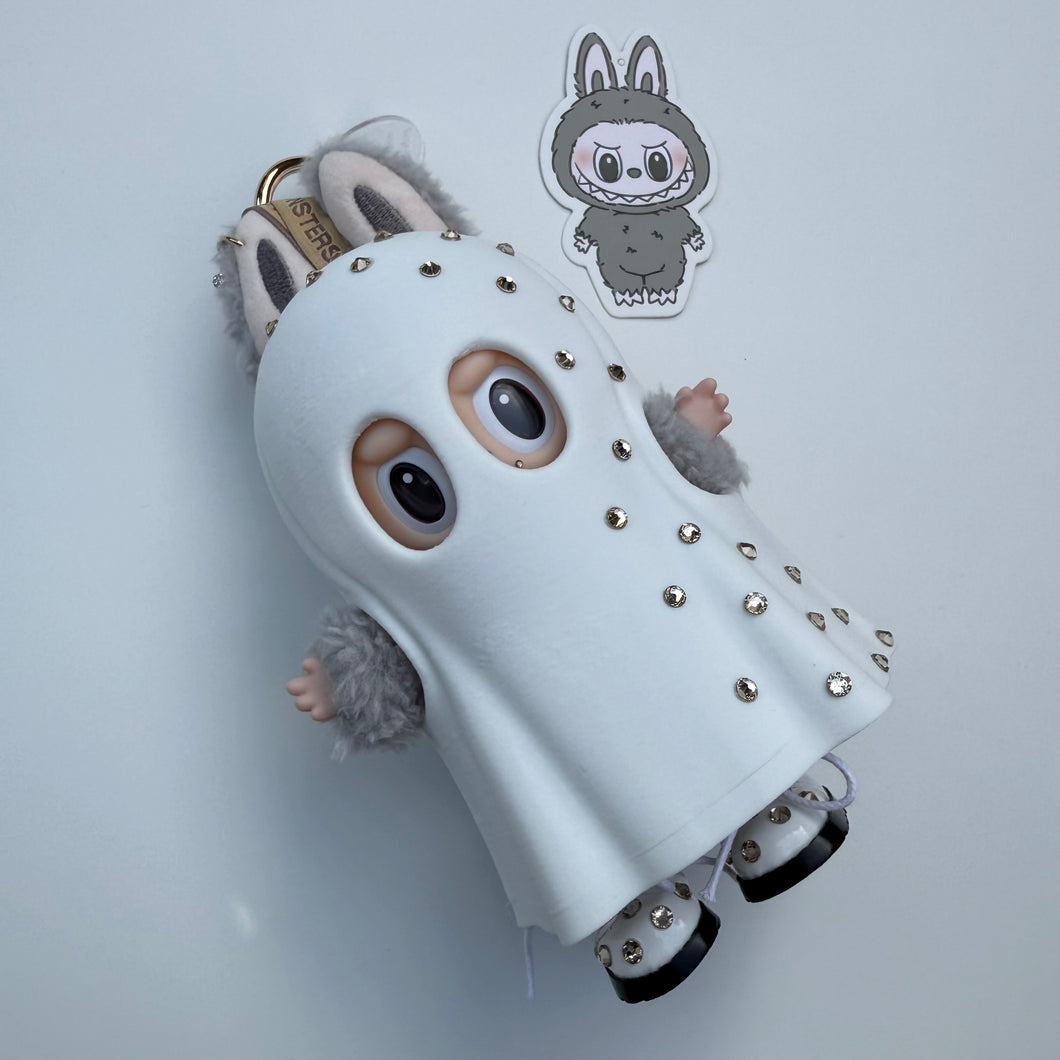 ‘SWAROVSKI GHOST’ SESAME BEAN BOOM BESPOKE LABUBU