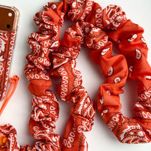 Load image into Gallery viewer, ORANGE BANDANA ADJUSTABLE CROSSBODY PHONE STRAP
