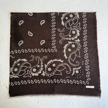 Load image into Gallery viewer, ‘ESPRESSO’ BROWN FINE KNIT BANDANA SCARF
