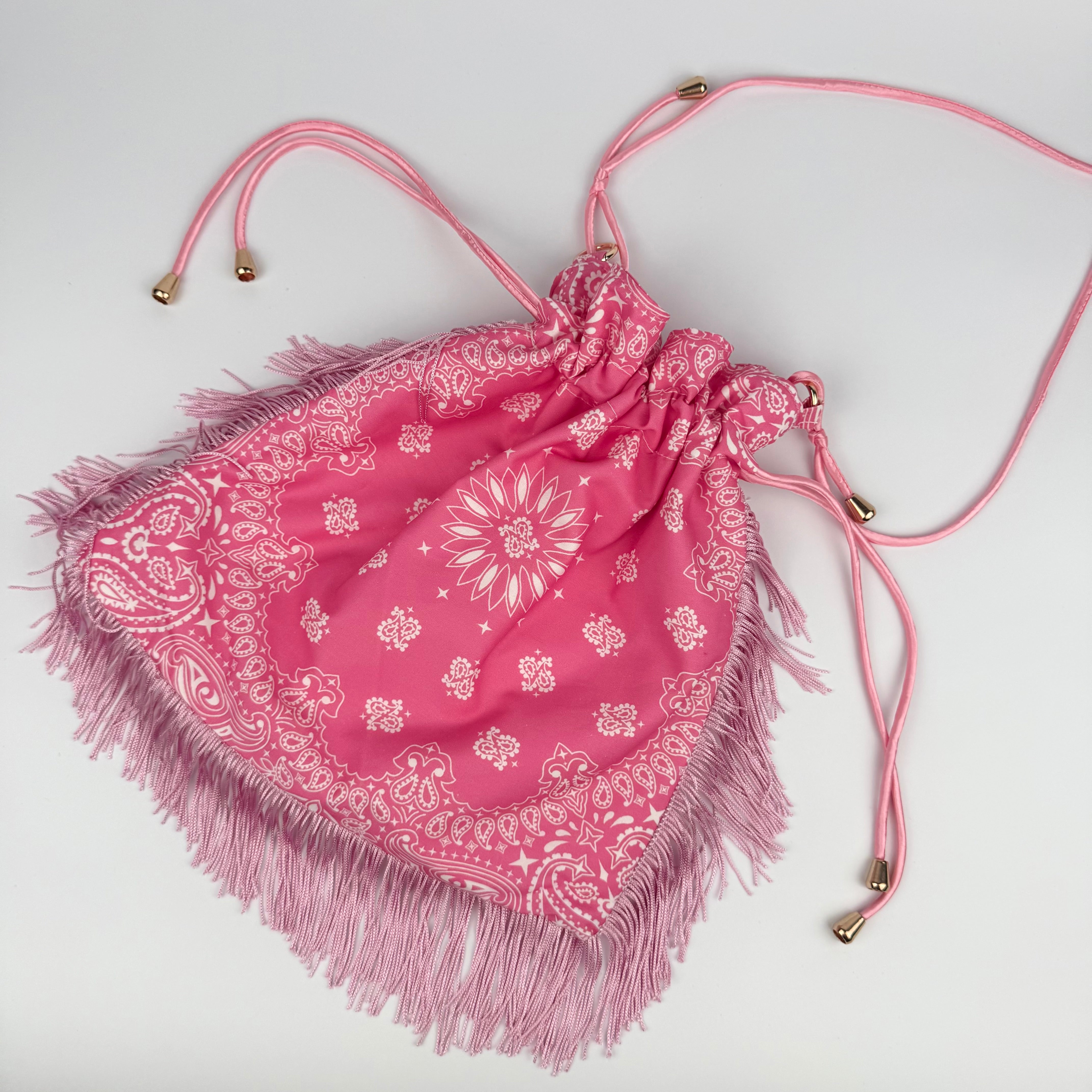 'PRINCESS' PINK BANDANA POUCH BAG