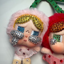 Load image into Gallery viewer, ‘CHERRY’ SWAROVSKI CRYSTAL CRYING FOR LOVE BOOM BESPOKE CRY BABY
