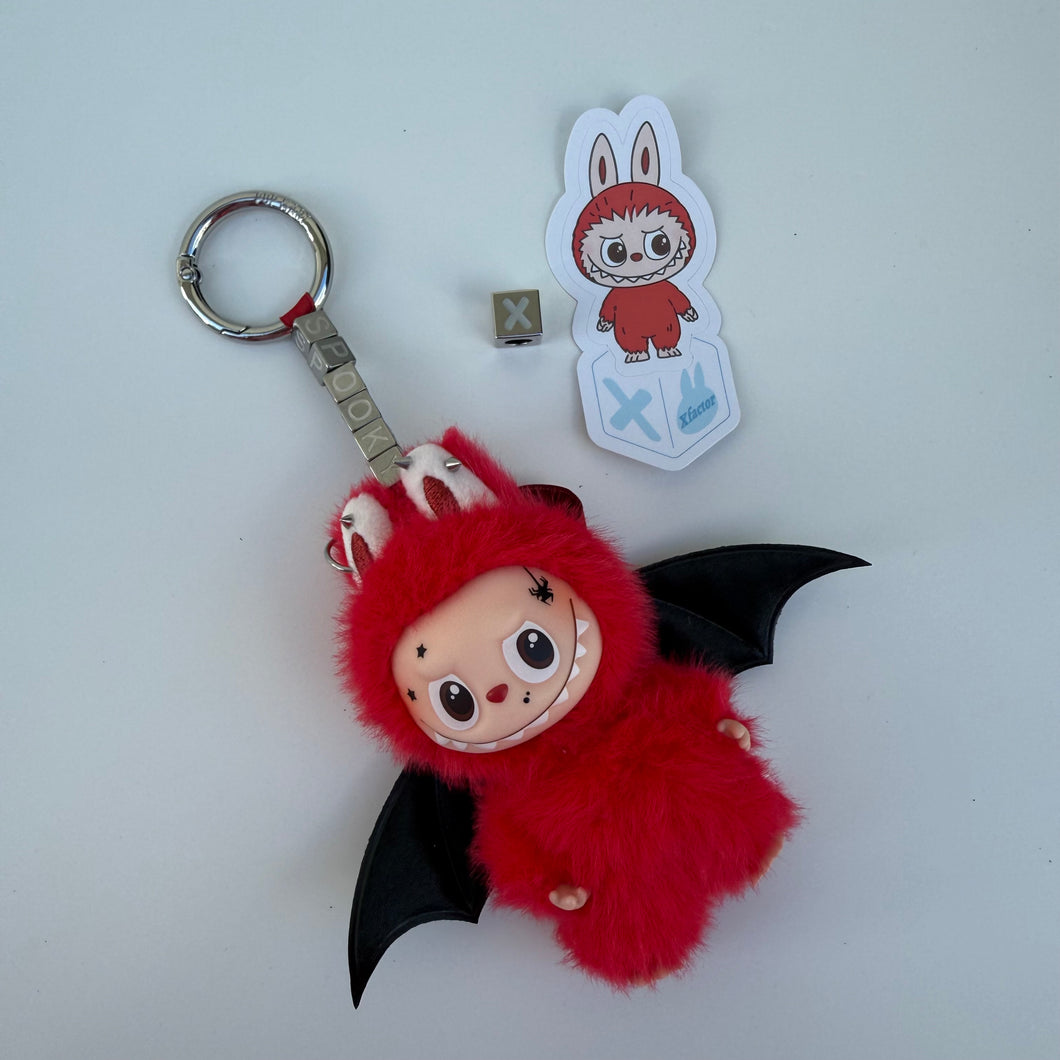 ‘HALLOWEEN THEME’ ‘X’ PIN FOR LOVE (MINI) BOOM BESPOKE LABUBU
