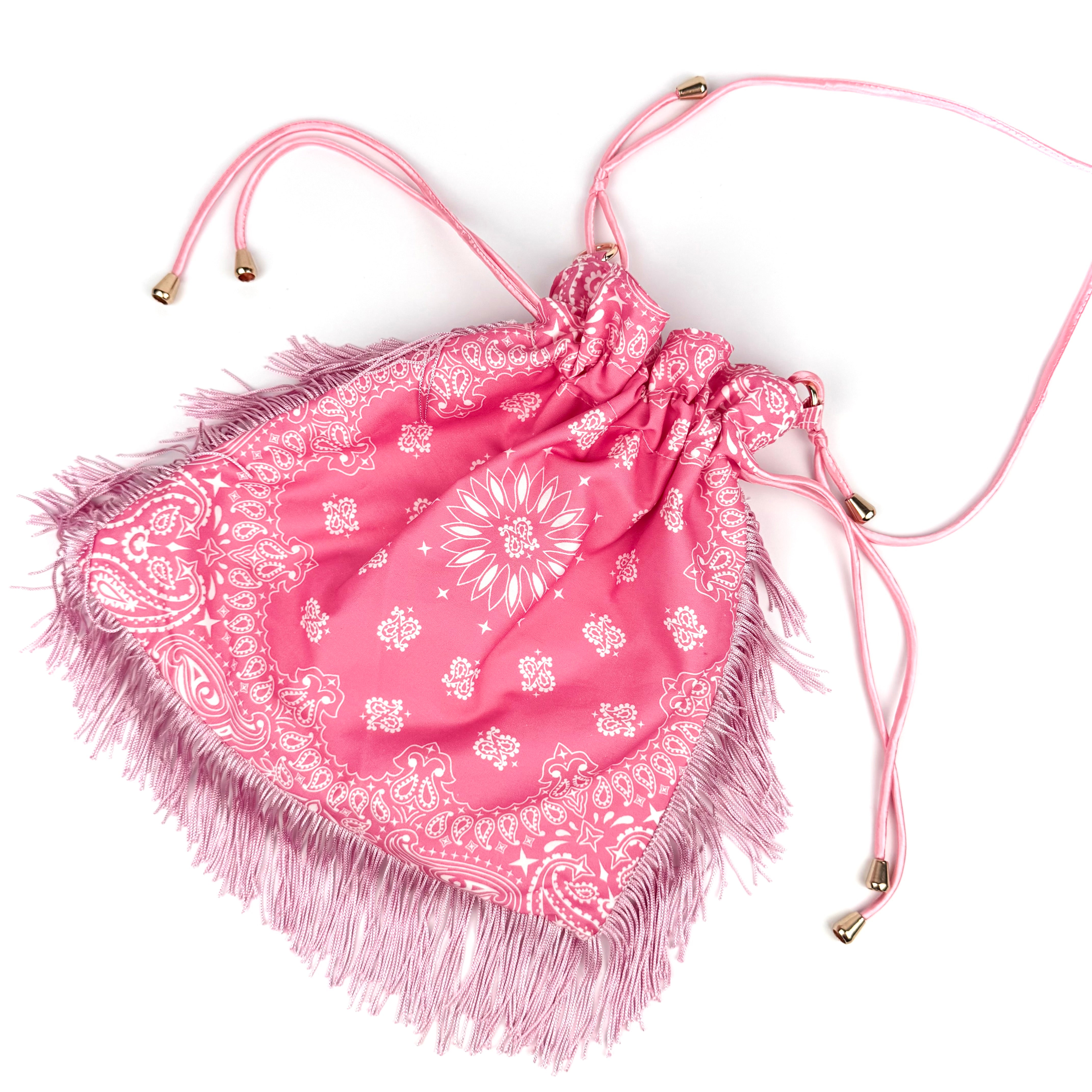 'PRINCESS' PINK BANDANA POUCH BAG