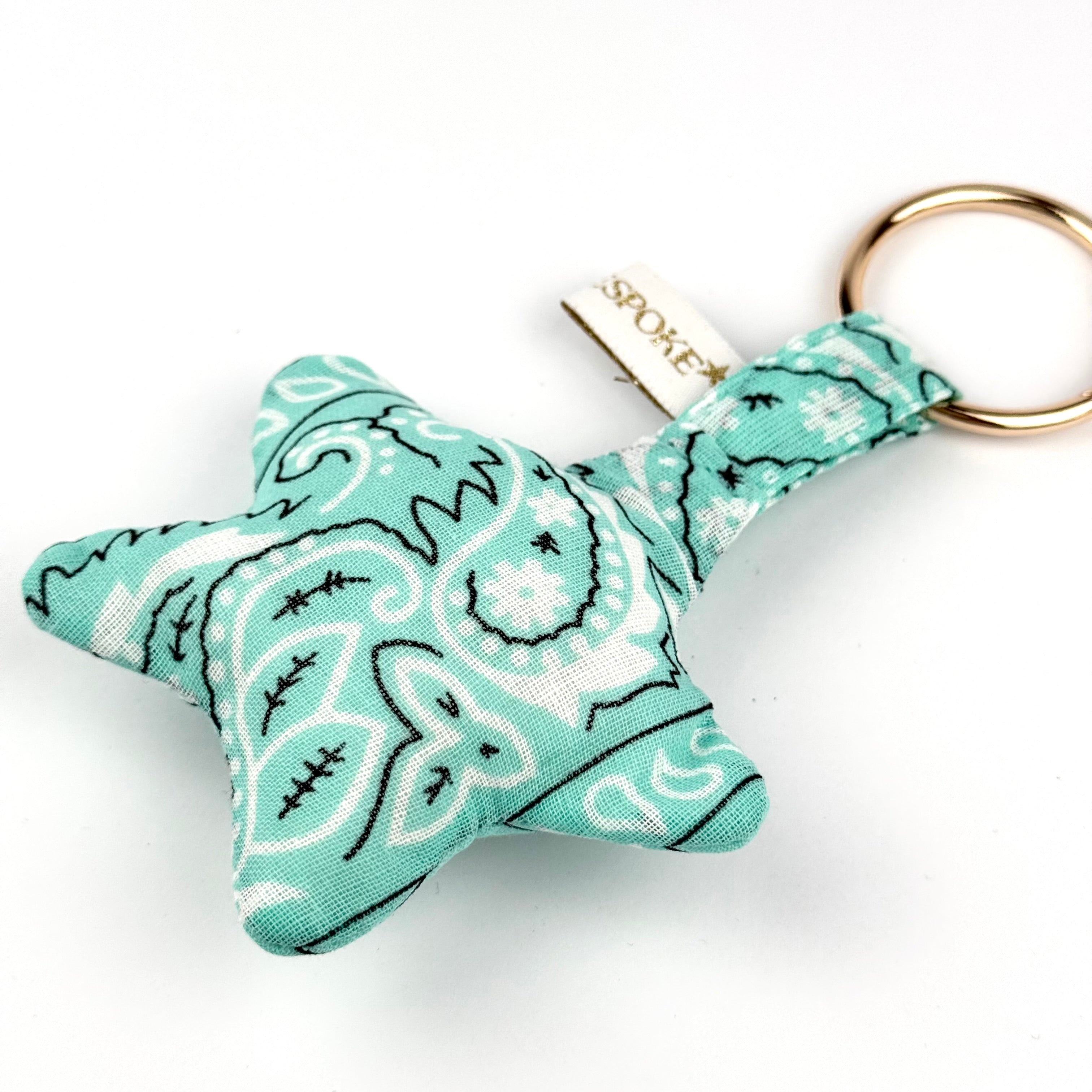 ‘YOU STAR’ AQUA BOOM PUFFY BANDANA STAR BAG CHARM